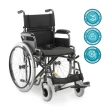 Cadeira de Rodas Dobravel Dellamed em Aço até 120KG T40 D400