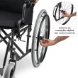 Cadeira de Rodas Dobravel Dellamed em Aço até 120KG T40 D400