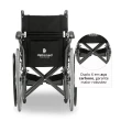 Cadeira de Rodas Dobravel Dellamed em Aço até 120KG T40 D400