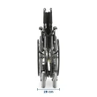 Cadeira de Rodas Dobravel Dellamed em Aço até 120KG T40 D400